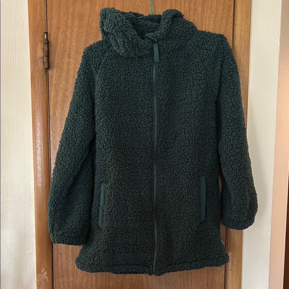 Eddie Bauer Green Sherpa Jacket
